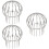 3Pcs Stainless Steel Gutter Strainer Roof Drain Filter Covers Silver 7
