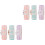 16Pcs Curling Styling Tools Women Hair Rollers ABS Assorted Colors 3