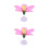 2Pcs Artificial Peach Branches Biology Teaching Tool 5