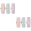 16Pcs Curling Styling Tools Women Hair Rollers ABS Assorted Colors 6