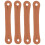 16Pcs Brown Drumstick Control Straps PU Finger Rings Drum Practice Aid 1