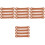 16Pcs Brown Drumstick Control Straps PU Finger Rings Drum Practice Aid 5