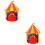 2Pcs Kids Teepee Tent Castle Indoor Foldable Playhouse 6