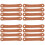 16Pcs Brown Drumstick Control Straps PU Finger Rings Drum Practice Aid 7