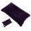 2Pcs Dark Blue Portable Inflatable Pillows Super-Thick Flocking Fabric 10