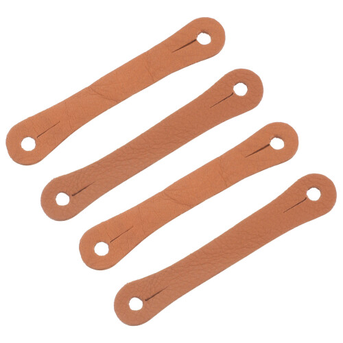 16Pcs Brown Drumstick Control Straps PU Finger Rings Drum Practice Aid 2