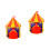 2Pcs Kids Teepee Tent Castle Indoor Foldable Playhouse 4