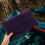 2Pcs Dark Blue Portable Inflatable Pillows Super-Thick Flocking Fabric 5