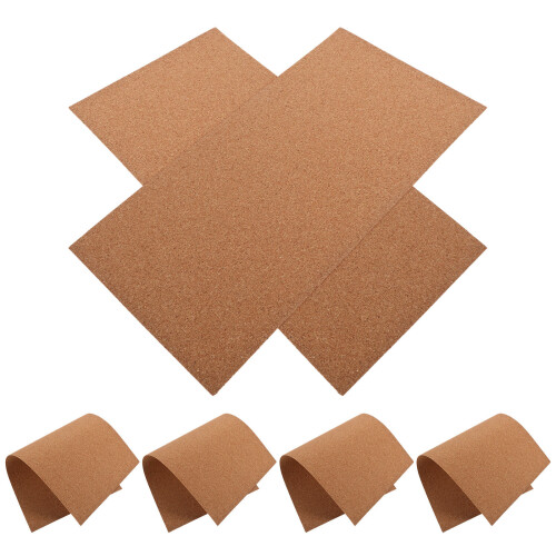 12Pcs Small Khaki Cork Sheets for Sand Table DIY and Model Stability 1