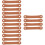 16Pcs Brown Drumstick Control Straps PU Finger Rings Drum Practice Aid 9