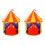 2Pcs Kids Teepee Tent Castle Indoor Foldable Playhouse 2