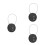 3Pcs Durable Black 3 Digit Locks for Luggage, Gym, and Storage 6