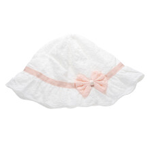 5Pcs Kids Summer Hat Cotton White Adjustable Chin Strap Uv Protection