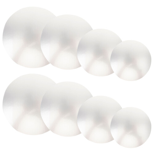 32Pcs White Cake Transfer Drum Smooth Edged Multi-Use Cake Plate 2