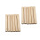 50Pcs Solid Wooden Round Rods Beige Durable Craft Sticks for DIY Art 2