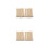 50Pcs Solid Wooden Round Rods Beige Durable Craft Sticks for DIY Art 5