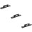3Pcs Shuffleboard Cleaning Brush Black Wood & Polyester for Table Use 11