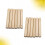 50Pcs Solid Wooden Round Rods Beige Durable Craft Sticks for DIY Art 10