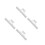 4Pcs Silver Alloy Bike Handlebar Extender Lightweight Durable Support 10