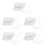 5Pcs Kids Summer Hat Cotton White Adjustable Chin Strap Uv Protection 6