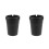 2Pcs Mini Plastic Auto Ashtray Portable Car Trash Can Black 4