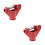 2Pcs Iron Replacement Jack Pump Lift Kits Red for Hydraulic Jacks 7