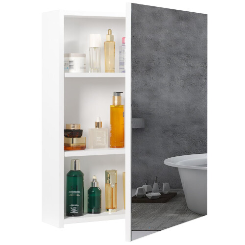 Joolihome Bathroom Wall-Mounted Mirror Cabinet, (50x70x15cm)