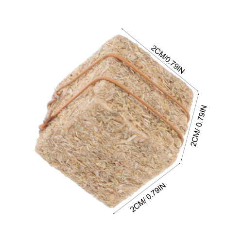 8Pcs 0.79" Mini Farm Grass Hay Bales For Mini 2
