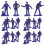 100Pcs Simulation Mini Police Characters For Sand Table Decorations 1