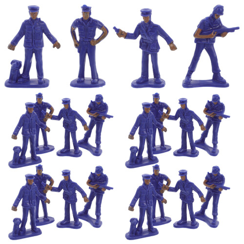 100Pcs Simulation Mini Police Characters For Sand Table Decorations