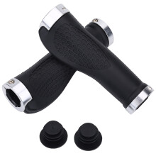Antislip mountainbike handvatten, ergonomische rubberen fietshandvatten met verstelbare handgreep van aluminiumlegering voor schokabsorptie.