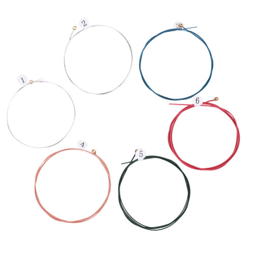 Rust Proof Acoustic Guitar Strings Set Phosphor Bronze Anti Rust Coating Durable Long Lasting Tone Stability Even Vibration Strong String Heads 1