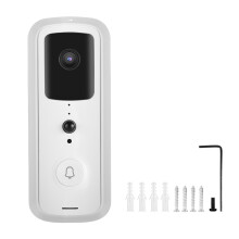 Sonerie video inteligentă 1080P HD Viziune nocturnă Detecție audio bidirecțională Instalare wireless cu funcție WDR și vedere nocturnă