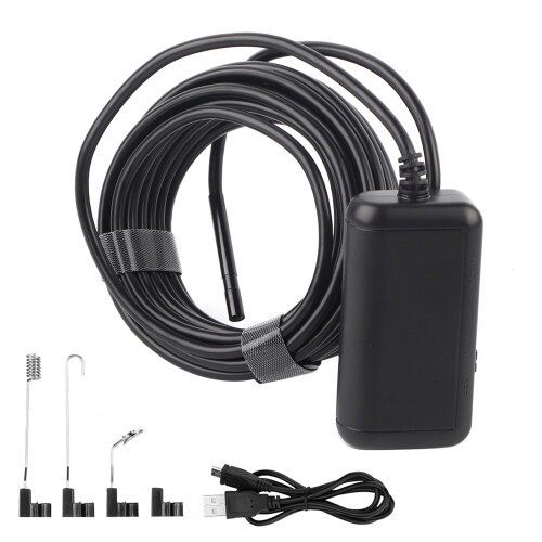 Caméra endoscopique avec éclairage pour l'inspection de canalisations, caméra haute définition avec éclairage LED réglable, endoscope
