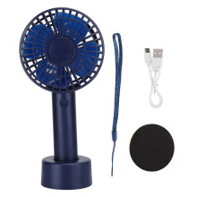Krachtige handventilator met 3 snelheden, mini oplaadbare draagbare ventilator op batterijen, kleine ventilator voor op reis en op kantoor,