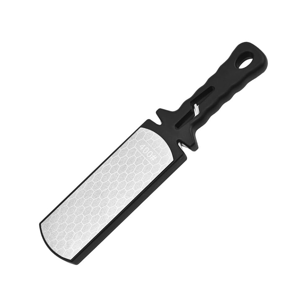 Double Sided Knife Sharpener 400/1000 Grit Whetstone For Scissors And Kitchen Tools With Nonslip Handle 9365369769298
