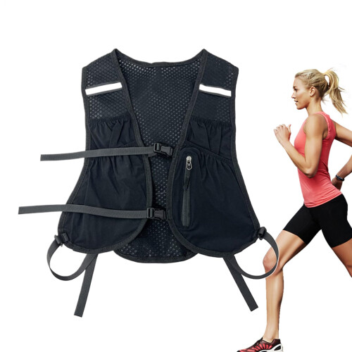 Running Hydration Vest with Quick Access, AntiTheft Pocket, Breathable MultiPocket Design for Hiking and Cycling