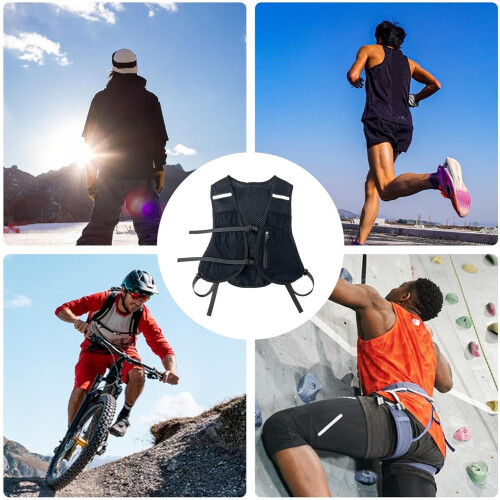 Running Hydration Vest with Quick Access, AntiTheft Pocket, Breathable MultiPocket Design for Hiking and Cycling 1
