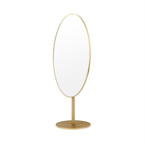 Adjustable Vanity Makeup Mirror with Clear Distortion Image and Durable Alloy Frame for Desktop