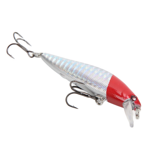 Δόλωμα Jerkbait Minnow με τρισδιάστατα μάτια και κοφτερά σαλάκια, ευέλικτο δόλωμα 1