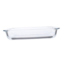Tempered Glass Baking Dish Heat‑Resistant Oven and Microwave Safe Tray for Cooking and Serving