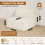 Three-Seater DIY Combination Corduroy Sofa-Beige 8