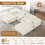 Three-Seater DIY Combination Corduroy Sofa-Beige 11