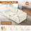 Three-Seater DIY Combination Corduroy Sofa-Beige 14