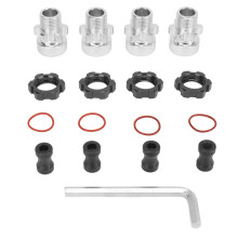 Kit di sostituzione delle boccole in poliuretano per ammortizzatori, costruzione resistente, protezione ammortizzatori in poliuretano nero per