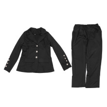 Sacou casual cu rever deschis în față, nasturi, material ușor, costum de birou pentru femei, ușor de spălat și care își păstrează forma,