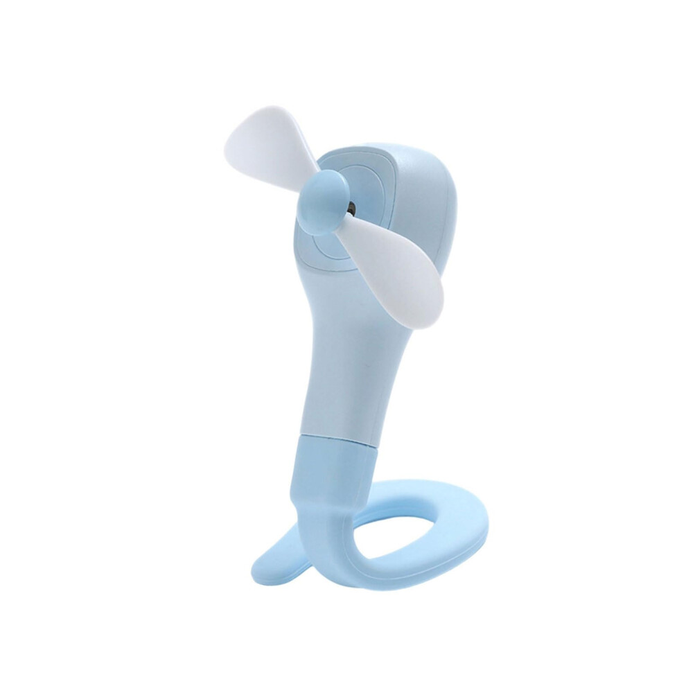 Portable Stroller Fan Rechargeable Clip On Bladeless Cooling For Baby Carriage Travel Blue
