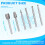6PCS HSS Rotary Multi Tool Burr Routing Router Bit Mill Cutter Attachment for 7