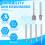 6PCS HSS Rotary Multi Tool Burr Routing Router Bit Mill Cutter Attachment for 3