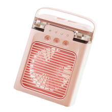 Portable USB Desk Fan with 3 Speeds, 3Hole Cooling and Humidifier for Home Office Indoor Outdoor